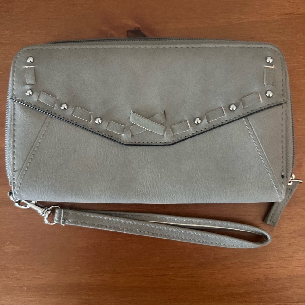 Gray Women's Nicole Miller New York Wristlet Wallet
